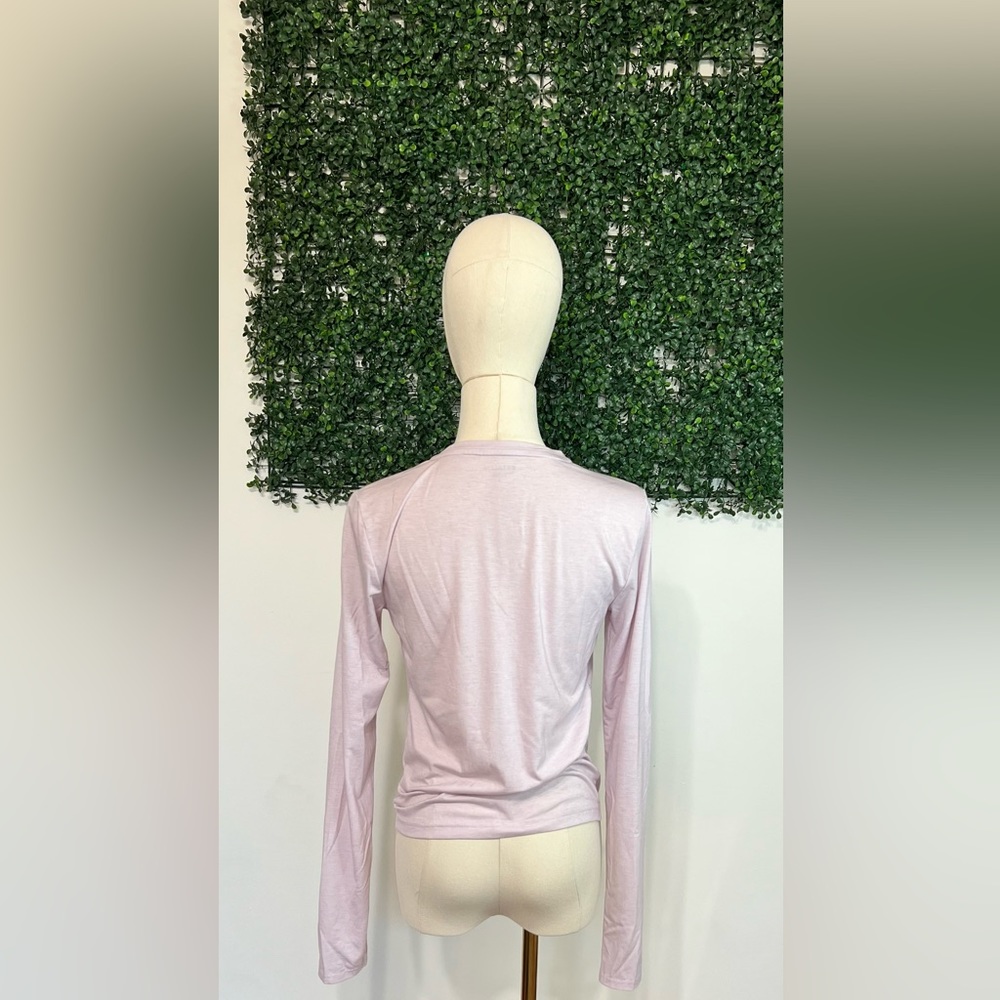 Athleta Essence Twist Light Pink Long Sleeved Top - Picture 2 of 10